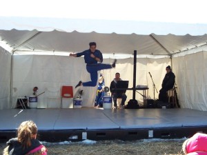 Performing with TMA's demo team at the local Maple Syrup Festival.