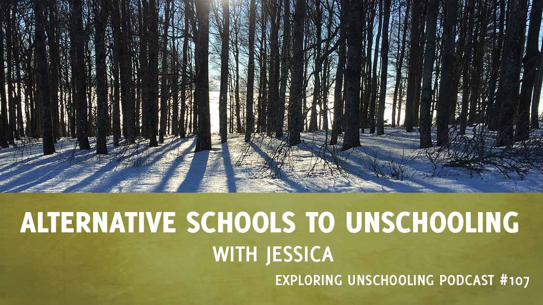 Jessica joins Pam to share her journey with her son from alternative schools to unschooling.